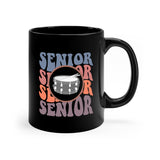 Senior Retro - Snare Drum - 11oz Black Mug