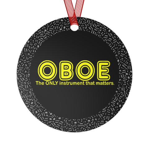Oboe - Only 2 - Metal Ornament
