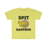 Spit Happens - Tuba - Unisex Softstyle T-Shirt