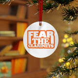 Fear The Clarinets - Orange - Metal Ornament