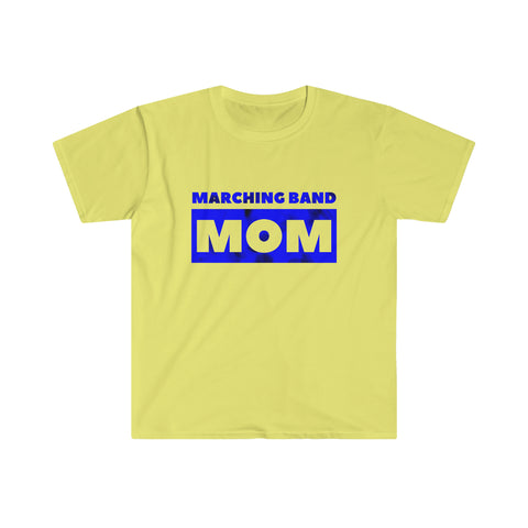 Marching Band Mom - Bright Blue - Unisex Softstyle T-Shirt