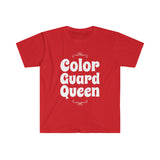 Color Guard Queen - White 4 - Unisex Softstyle T-Shirt