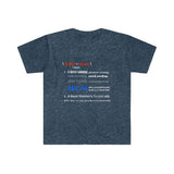 Band Mom Definition - Red, White, Blue - Unisex Softstyle T-Shirt