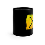 Vintage Yellow Cloud - Drumsticks - 11oz Black Mug
