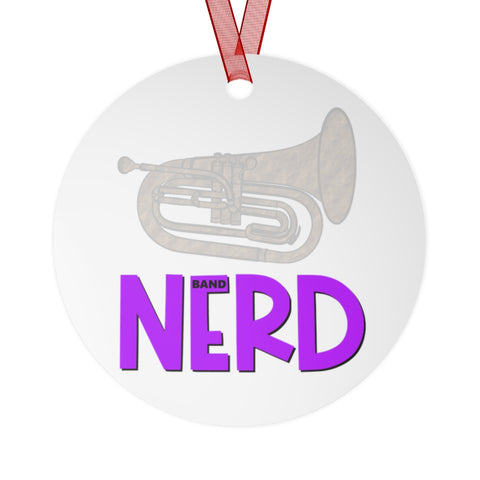 Band Nerd - Baritone - Metal Ornament