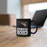 Senior 2023 - White Lettering - Marimba - 11oz Black Mug