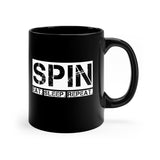 SPIN. Eat. Sleep. Repeat 5 - Color Guard - 11oz Black Mug