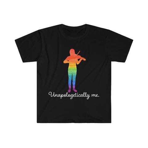 Unapologetically Me - Rainbow - Violinist - Unisex Softstyle T-Shirt