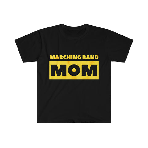 Marching Band Mom - Yellow - Unisex Softstyle T-Shirt