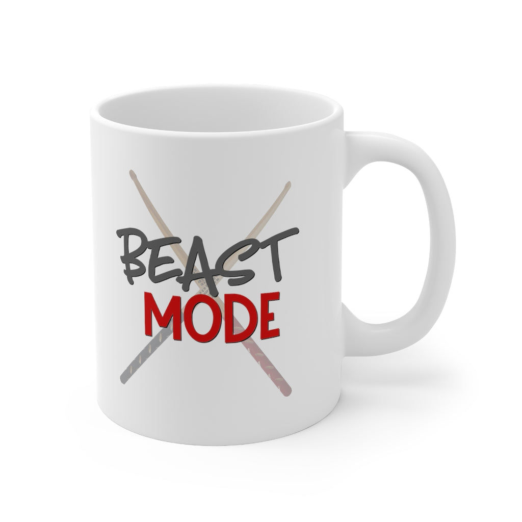 Beast Mode - Drumsticks - 11oz White Mug