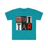 Guitar - Artsy Alphabet - Unisex Softstyle T-Shirt