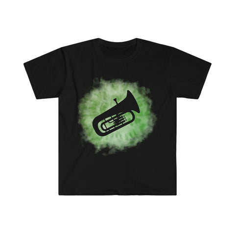 Vintage Green Cloud - Tuba - Unisex Softstyle T-Shirt