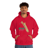 [Pitch Please] Baritone Saxophone - Unisex Heavy Blend™ Hooded Sweatshirt