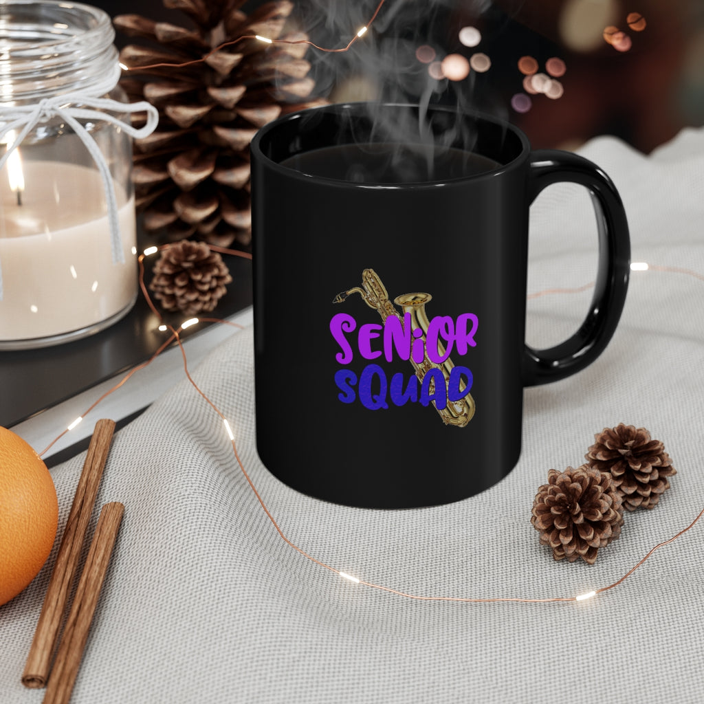 Senior Squad - Bari Sax - 11oz Black Mug
