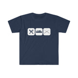 Eat, Sleep, Play - Flute - Unisex Softstyle T-Shirt