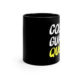 Color Guard Queen - White/Yellow - 11oz Black Mug