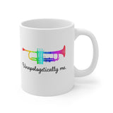 Unapologetically Me - Rainbow - Trumpet - 11oz White Mug