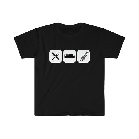 Eat, Sleep, Play - Trumpet - Unisex Softstyle T-Shirt