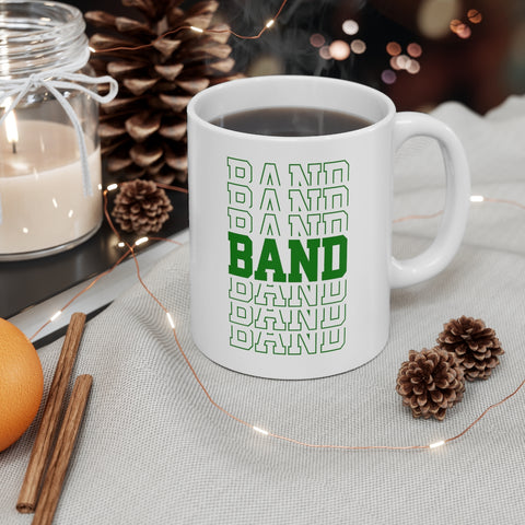 Band - Retro - Green - 11oz White Mug
