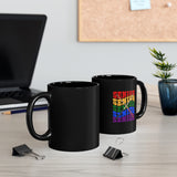 Senior Rainbow - Drumsticks - 11oz Black Mug