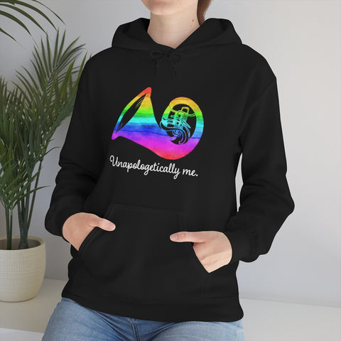 Unapologetically Me - Rainbow - French Horn - Hoodie