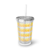 Vintage Yellow Cloud - Bass Drum - Suave Acrylic Cup - Pattern