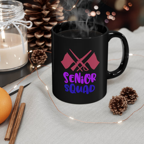 Senior Squad - Color Guard - 11oz Black Mug