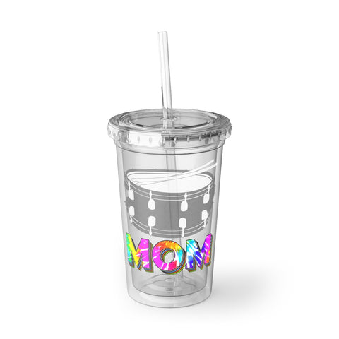 Band Mom - Tie Dye - Snare Drum - Suave Acrylic Cup