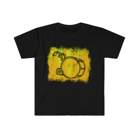 Vintage Yellow Cloud - Bass Drum - Unisex Softstyle T-Shirt