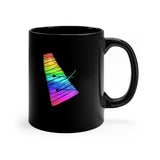 Unapologetically Me - Rainbow - Xylophone - 11 oz Black Mug