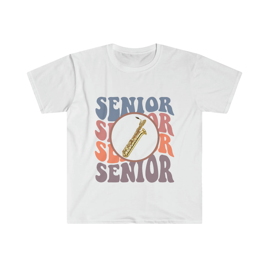 Senior Retro - Bari Sax - Unisex Softstyle T-Shirt
