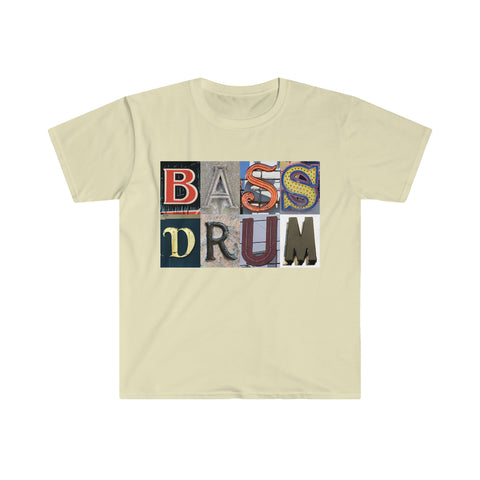 Bass Drum - Artsy Alphabet - Unisex Softstyle T-Shirt