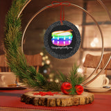 Unapologetically Me - Rainbow - Snare Drum - Metal Ornament